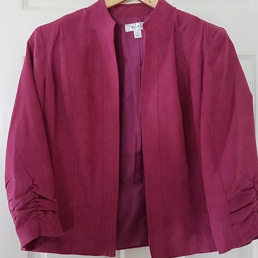Faux Suede Blazer
